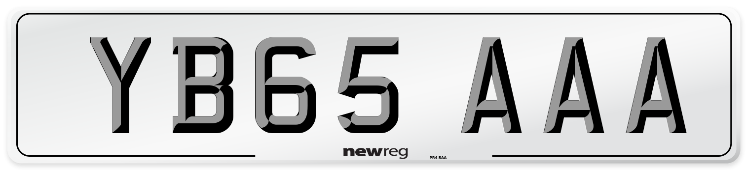 YB65 AAA Number Plate from New Reg